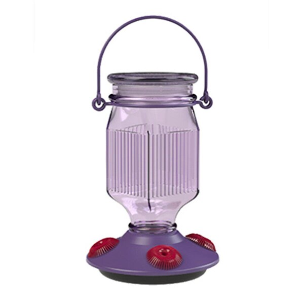 Woodstream Lavender Field Top Fill Glass Hummingbird Feeder 242355 Zoro